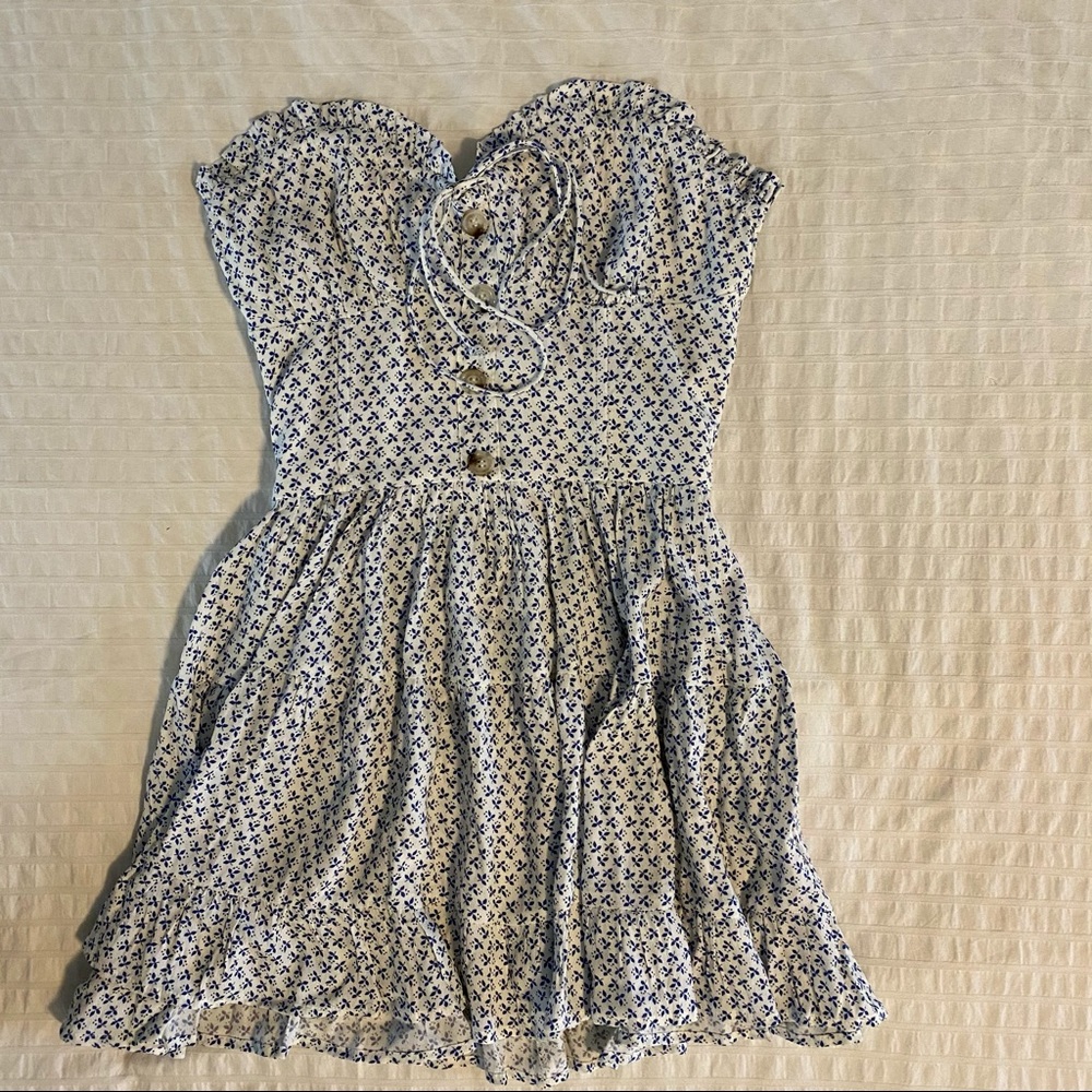 Skylar & Madison Strapless Floral Minidress